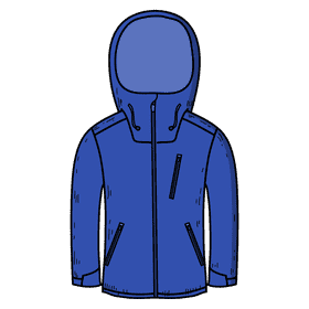 Men ski jacket clipart