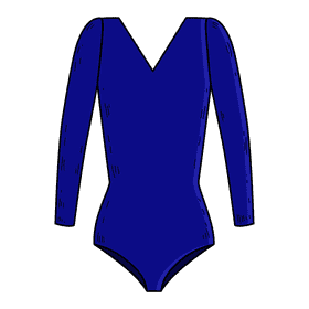 Women long sleeved swimsuit clipart