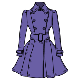 Women office lady coat clipart