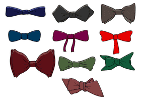 Men bow tie vector
