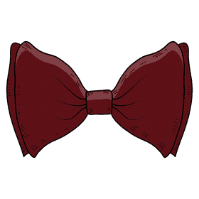 Men big butterfly bow tie clipart
