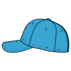 Men baseball cap clipart