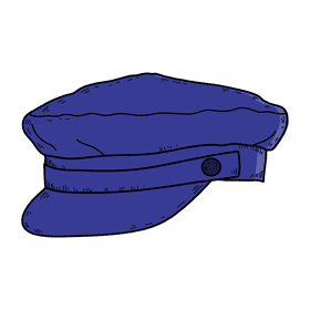 Men breton cap clipart