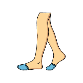 Toe cover sock clipart