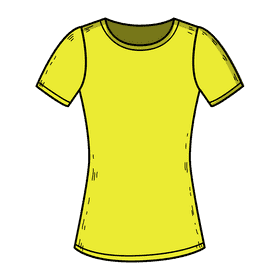 Tshirt sleeve blouse clipart