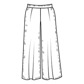 Women plazzo pant black and white clipart