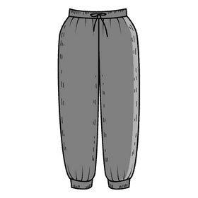 Women sweat pant clipart