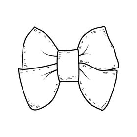 Baby butterfly bow black and white clipart