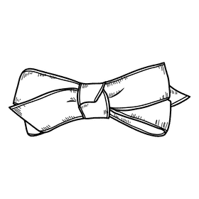 Baby chelsea boutique bow black and white clipart