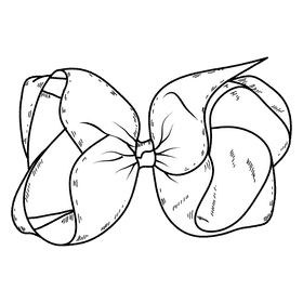 Baby nicki bow black and white clipart