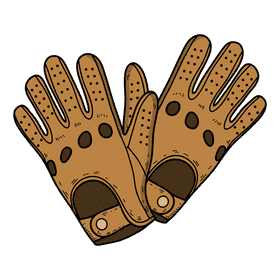 Driving gloves clipart