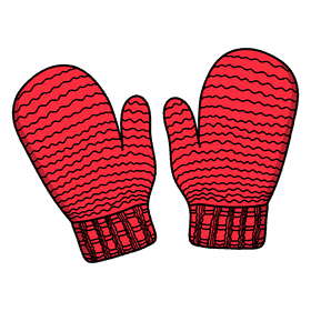 Mittens gloves clipart