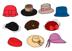 Women hat vector