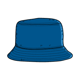 Women buckett hat clipart