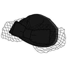 Women pillbox hat clipart