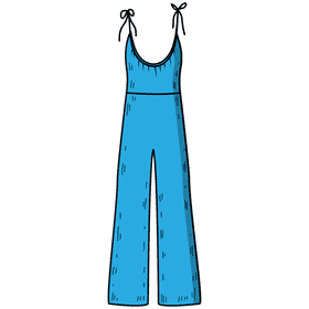 Empire jumpsuit clipart
