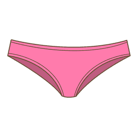 Bikini panties clipart