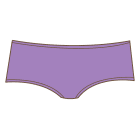 Boy shorts panties clipart