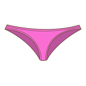 String panties clipart