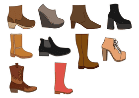 Boots vector