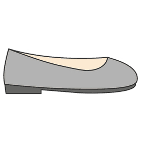 Flat shoe clipart