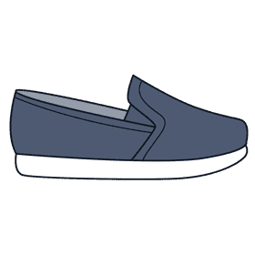 Slip on shoes clipart