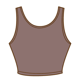 Crop tank top clipart