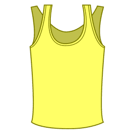 Double layer tank top clipart