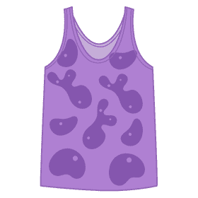 Printed tank top clipart