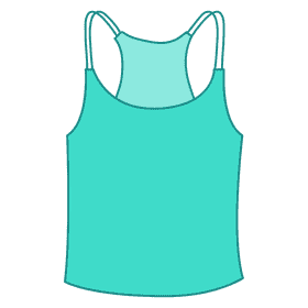 Scoop neck tank top clipart