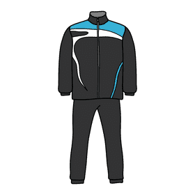 Black tracksuit clipart