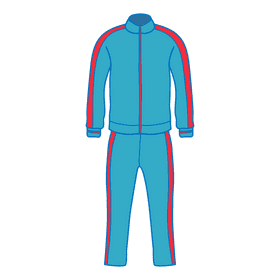 Light blue tracksuit clipart