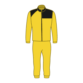 Yellow tracksuit clipart