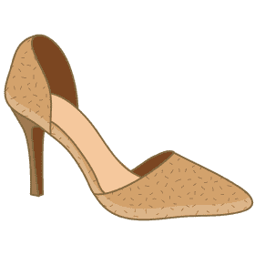 Dorsay pump shoe clipart