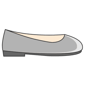 Flat shoe clipart
