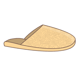 Slipper shoe clipart