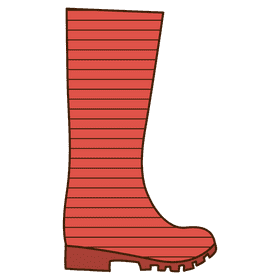 Rubber boots clipart