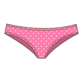 Bikini panties clipart