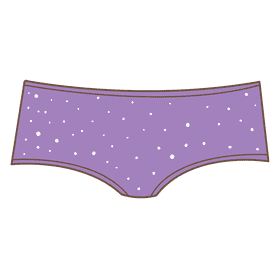 Boy shorts panties clipart