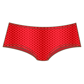 Hipster panties clipart