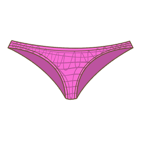 String panties clipart