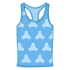 Athletic tank top clipart
