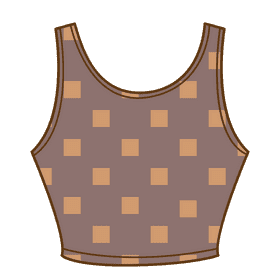 Crop tank top clipart