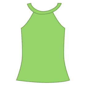 Halter tank top clipart