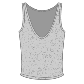 V neck tank top clipart