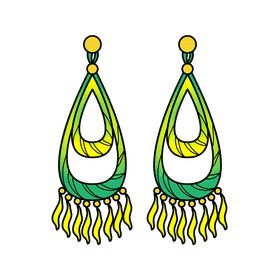 Chandelier earring clipart