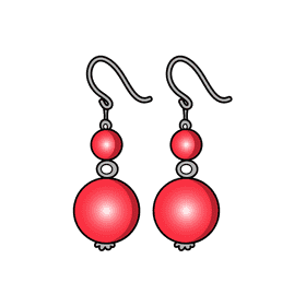 Dangle earring clipart