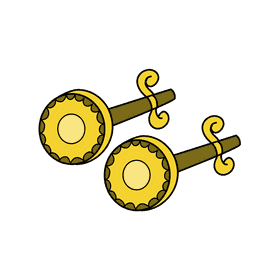 Stud earring clipart