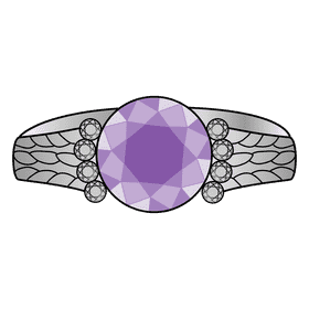 Birthstone ring clipart