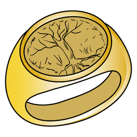 Signet ring clipart
